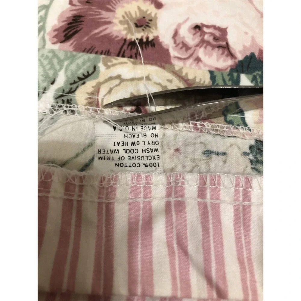 VTG Floral Custom Made Duvet Cover 1 Sham French Country Cottage 82